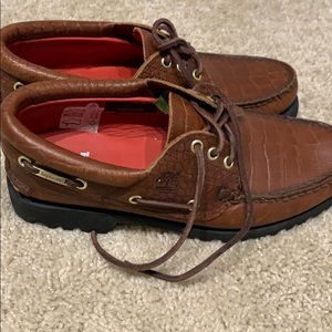 2016 Supreme x Timberland 3 eye lug boat shoe